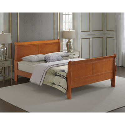 Acapulco Oak Queen Sleigh Bed