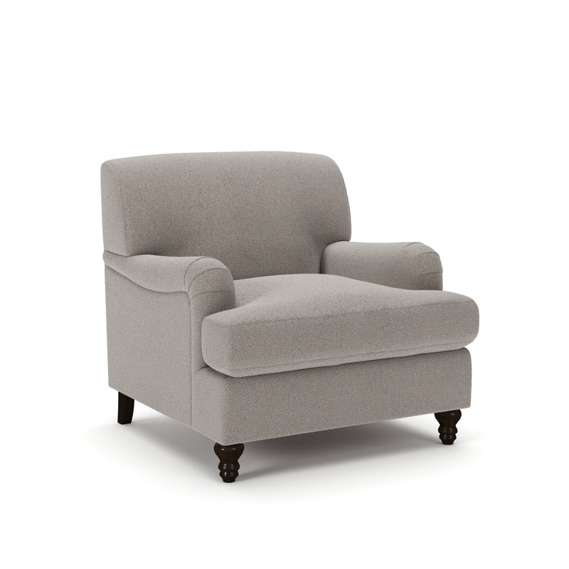 Walters Tight Back Chair, Apollo Pebble Boucle
