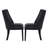 Alejoa Side Chair in Black Faux Leather (Set of 2)-114814509-123801228