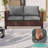 Outdoor PE Rattan Loveseat Sofa-758187502-758187500