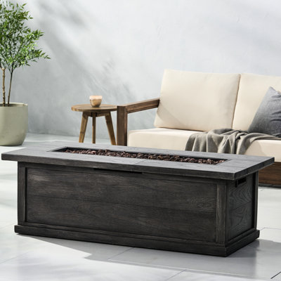 Foyer au propane en béton gris, 50 000, 56 po - Transformez votre jardin 54,97 po