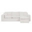 Canapé modulaire en L 107 po avec repose-pieds mobile 107 po Boucle-10565882-261281037