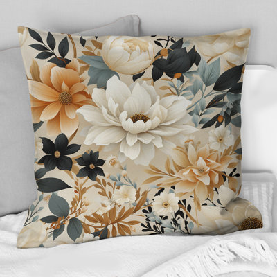 Coussin White Blossoms In Paradise I - imprimé floral