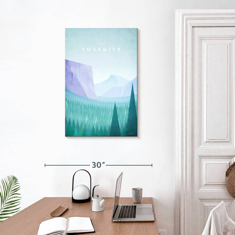 Affiche de voyage Aime Yosemite, H 30 po x l 20 po