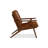 Cue Lounge Chair Leather Tan Dark Walnut-1169986946
