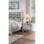 Classic Luxury Look 1Pc Table de chevet en bois avec tiroirs et miroir