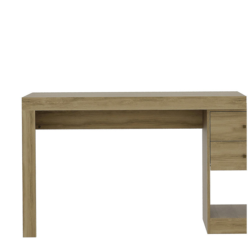 Expandable home office desk, pine, Light Brown
