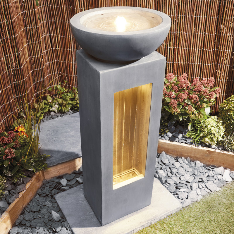 Tindell Outdoor Fountain with Lights