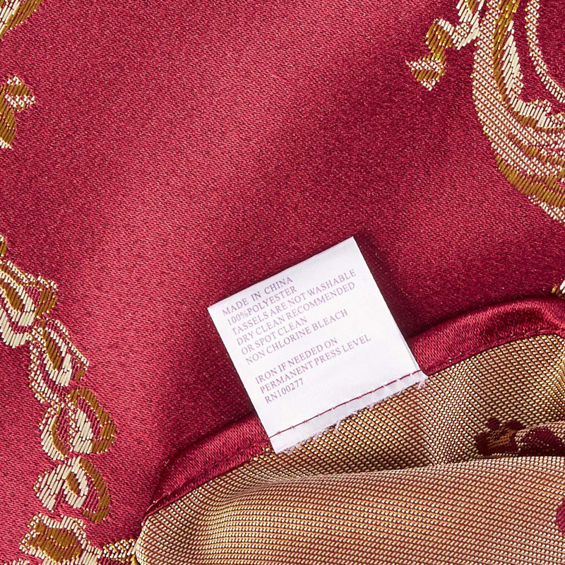 Bloch Table Runner, 70" W x 13" L, Burgundy
