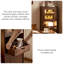 Bar de style luxueux en bois de noyer