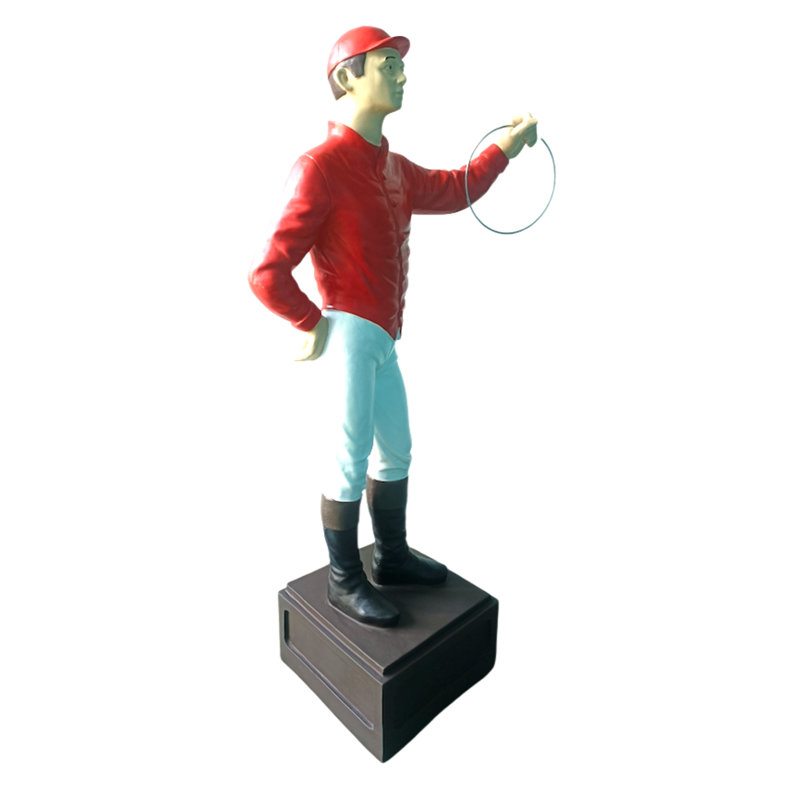 Statue de jardin classique, rouge, mat, 36 po de hauteur
