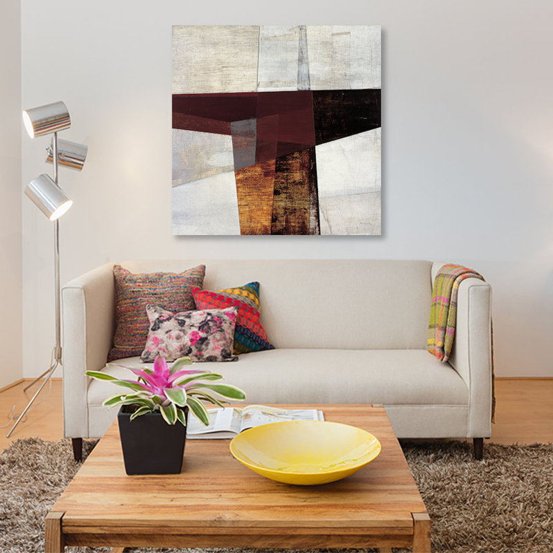 «Longcut II», impression sur toile, H 12 po x l 12 po x P 0,75 po, Pas de tapis, Toile tendue