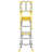 5 Step 375Lbs Aluminum Rolling Platform Ladder