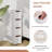 4-Drawer Rolling Organizer Unit Narrow Storage Cabinet with Built-In Wheels for Small Space