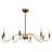  Abeline 8-Light Chandelier in Warm Brass