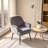 Velvet Accent Chair, Modern Upholstered Living Room Chairs-962541734
