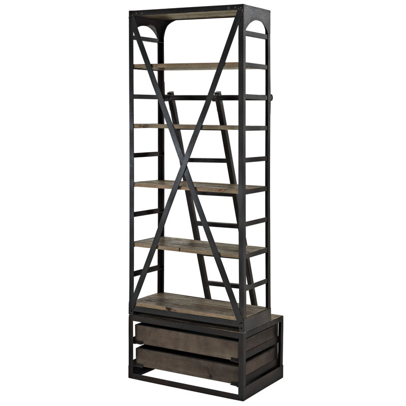 Support en bois Velocity par Modway, Brun foncé / noir