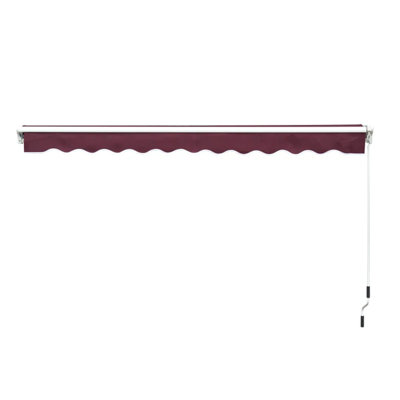 META 300cm W x 250cm D Fabric Cover Retractable Patio Awning