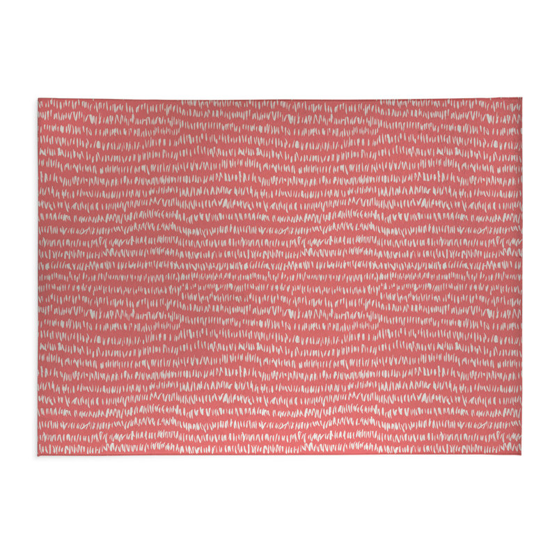 Tapis de cuisine Crop Row, Vieux rose, Rectangle 5 pi x 7 pi
