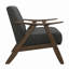Chaise d'appoint rembourrée en tissu 1pc