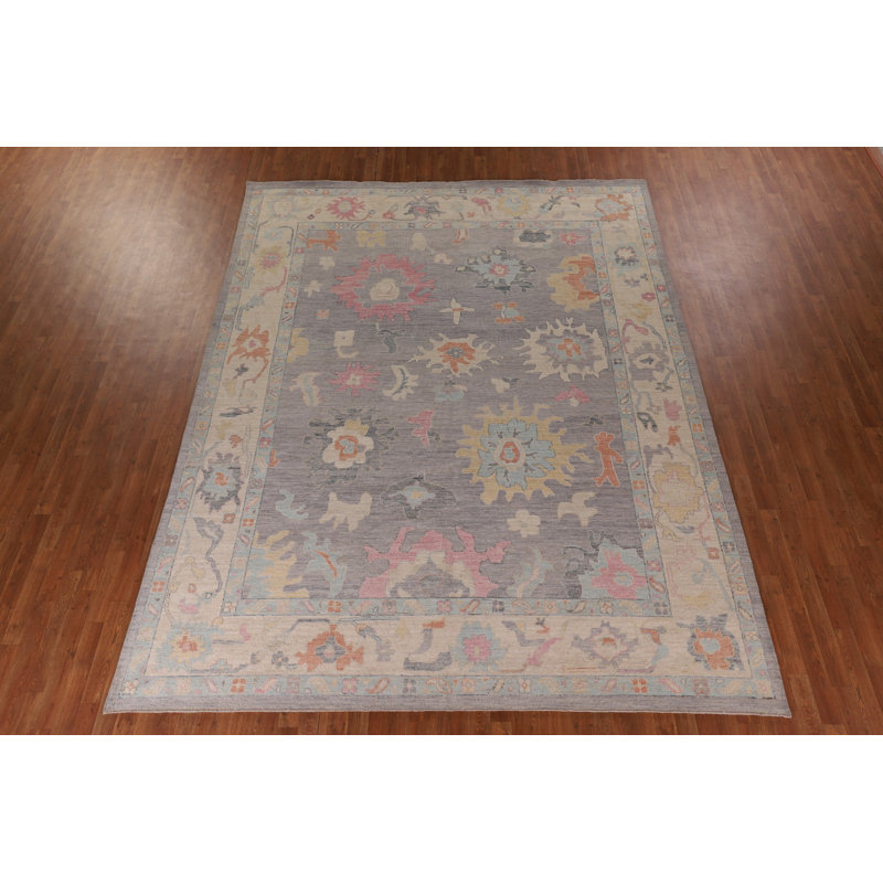 Vegetable Dye Oushak Oriental Area Rug 12