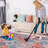 Area Rug 5' X 8', Washable Function Rug, Low-Pile Design, Non-Slip Function, Non-Shedding Function, Foldable Function, Kid & Pet Friendly  - Area Rugs-1051867134