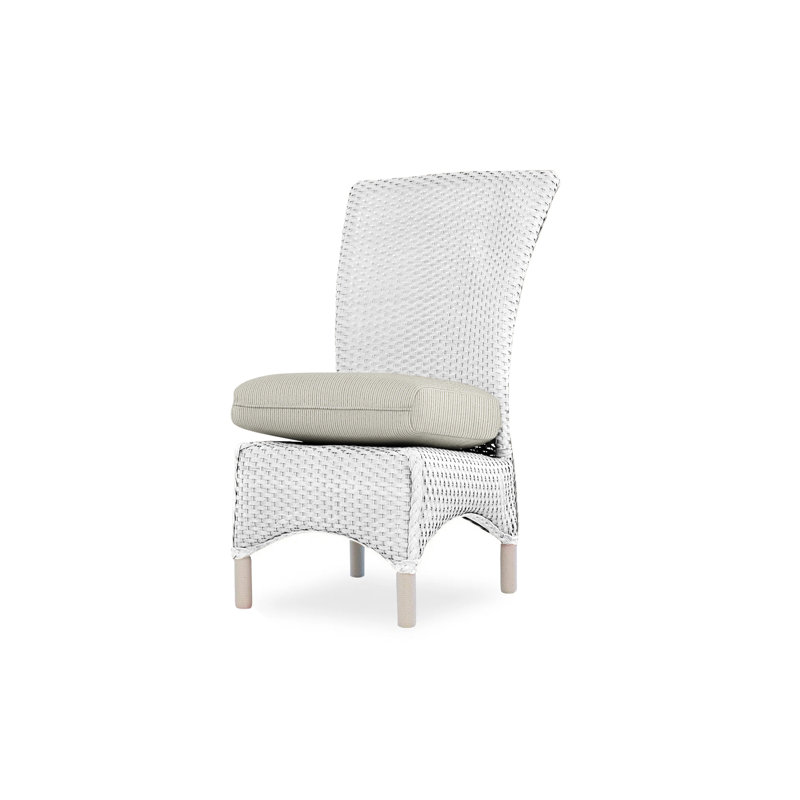 Mandalay Outdoor Dining Armchair, White, Demo Oatmeal