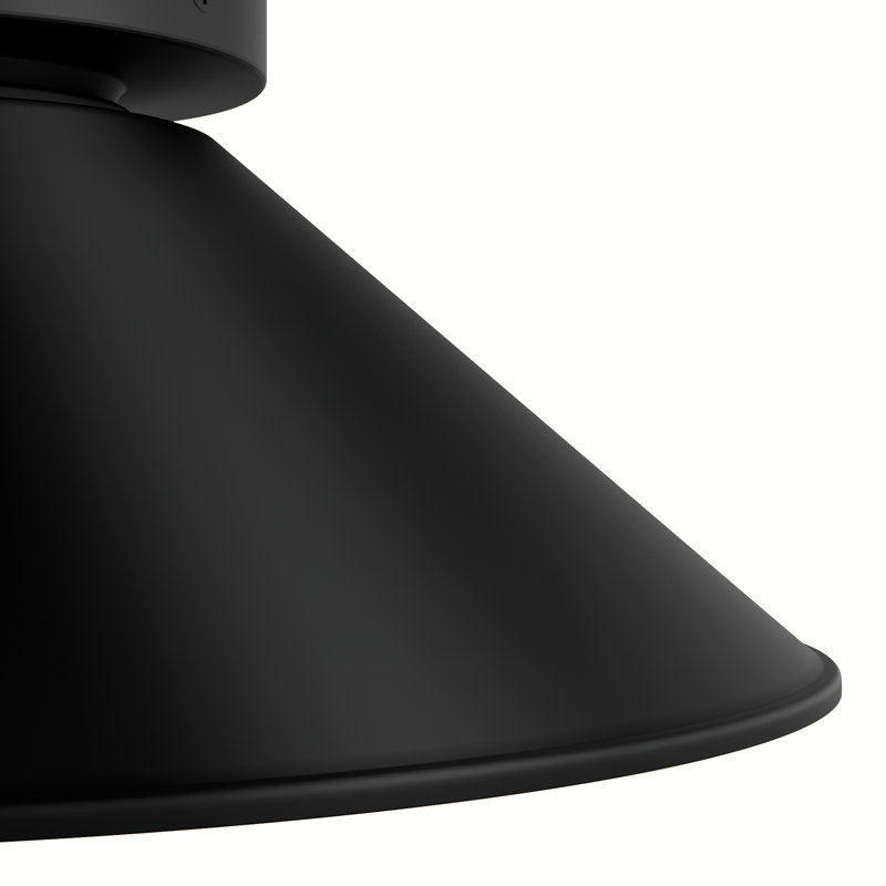 Hunter Skyflow Modern Metal Cone Outdoor Medium Flush Mount Ceiling Light