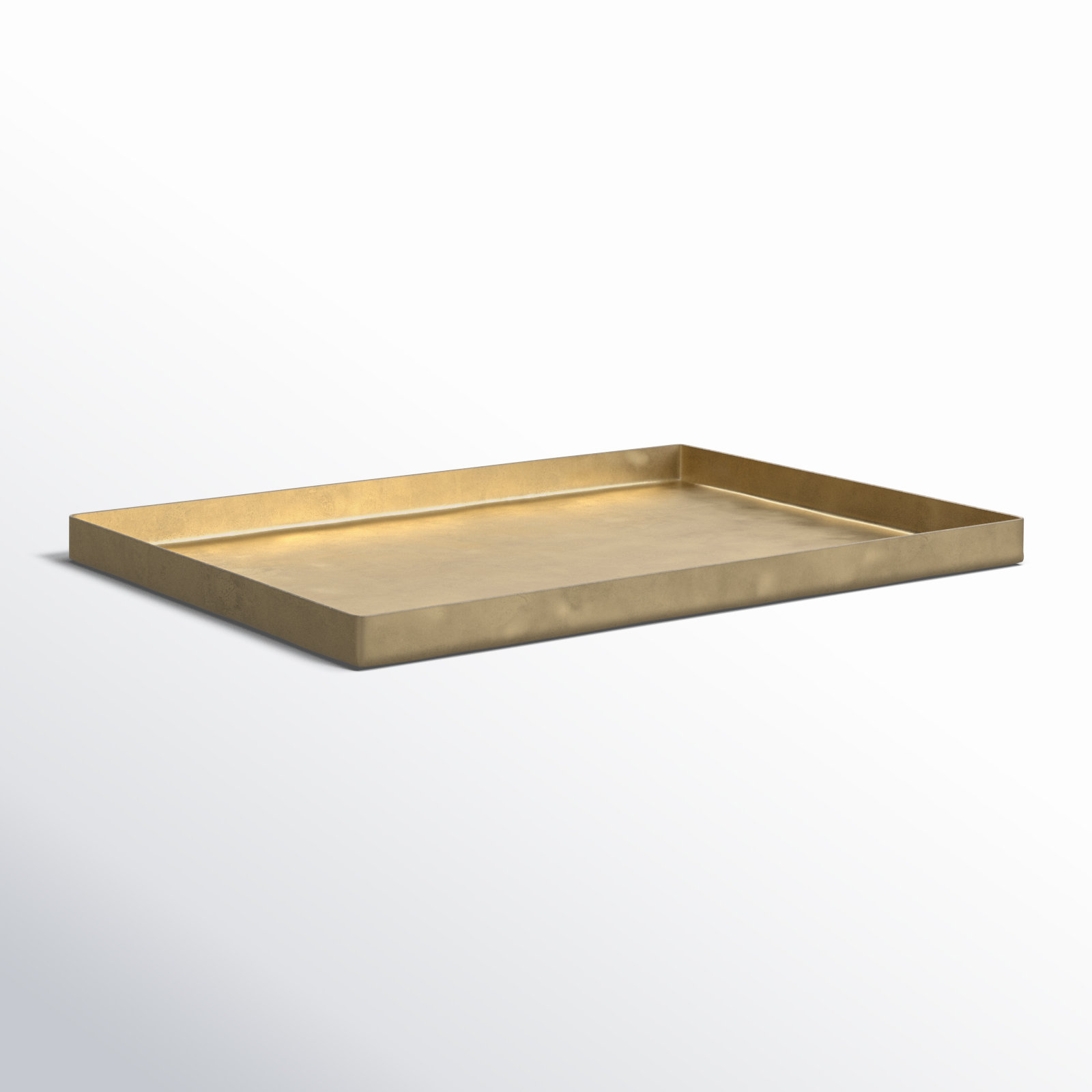 Aluminum Tray - Set of 1, 0.5" H x 6" W x 8.25" L 