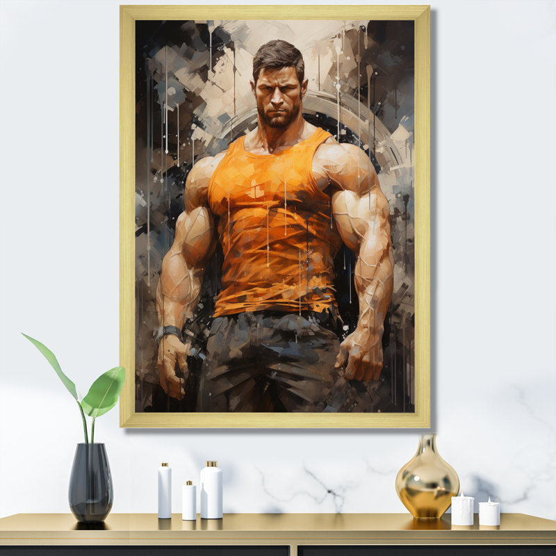 Impression sur toile Juanes, H 32 po x l 16 po x P 1 po, Encadrement doré