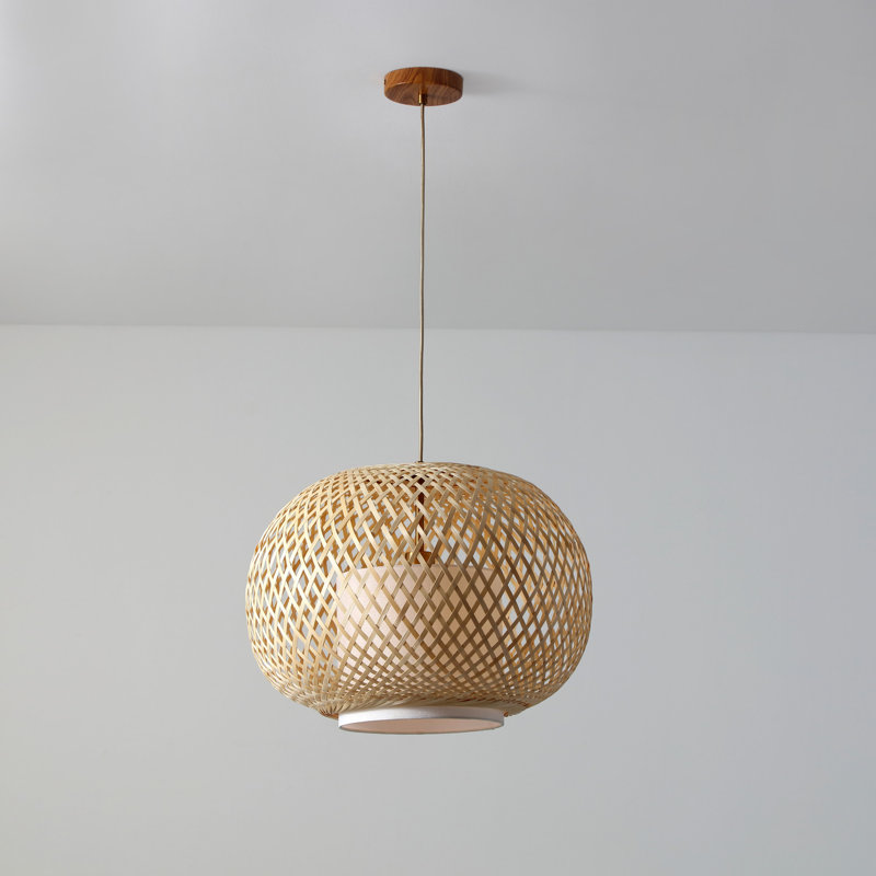 FOS 1 - Light Brushed Brass Single Pendant