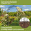 134.5cm W x 58.5cm D Metal Arbour in Black