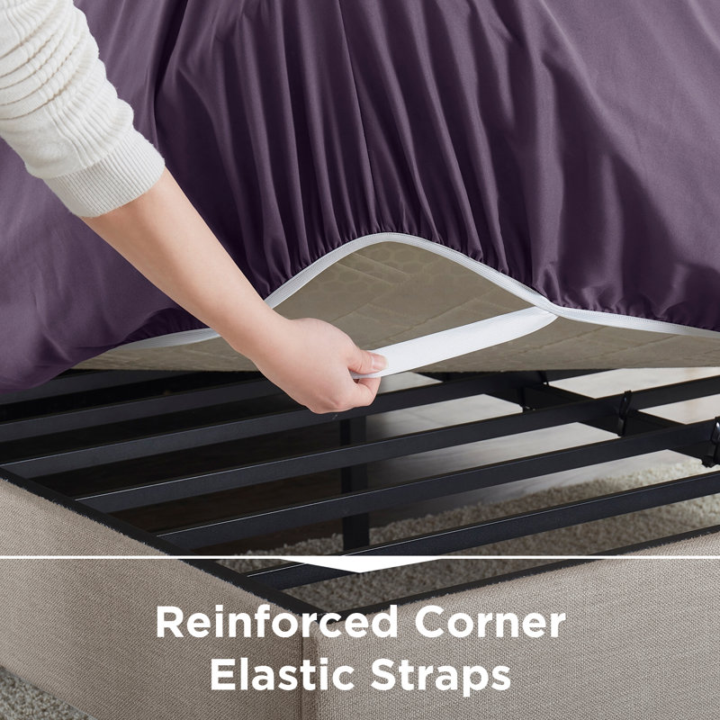 Luxury Double Brushed Microfiber Deep Pocket Fitted Sheet – 16” Mattress Fit, Wrinkle-Free, Fade Resistant & Breathable