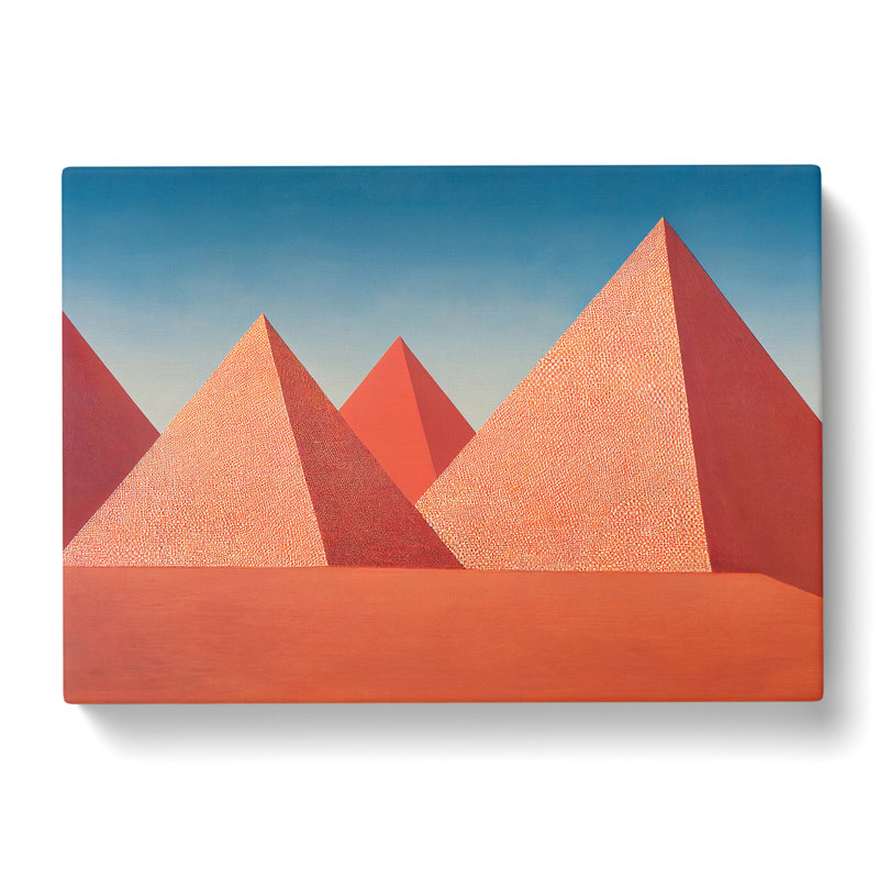 Modern Pyramids Vol.1 Abstract - Wrapped Canvas, 35cm H x 50cm W x 3cm D
