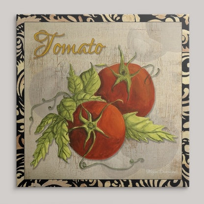 «Wicham Légumes tomates» par Megan Duncanson, impression, H 35 po x l 35 po x P 1,5 po, Toile