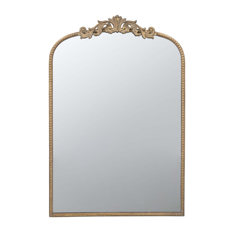 24" X 36" Gold Arch Mirror, Gold, 36" x 24"