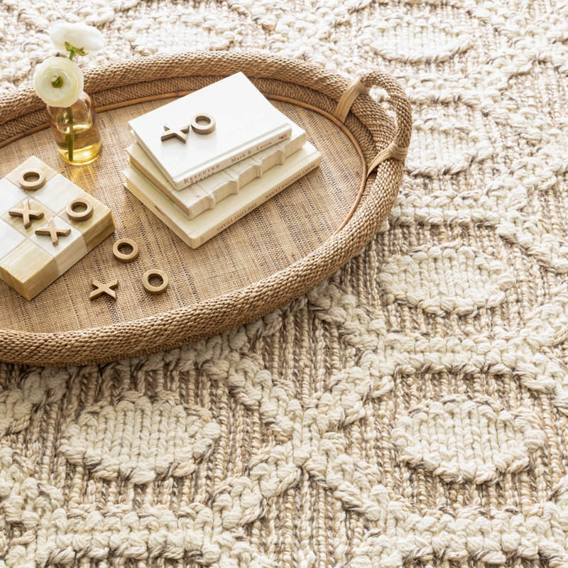Tapis en jute tissé à la main Capri Soumak, Rectangle 9 pi 6 po x 13 pi 6 po