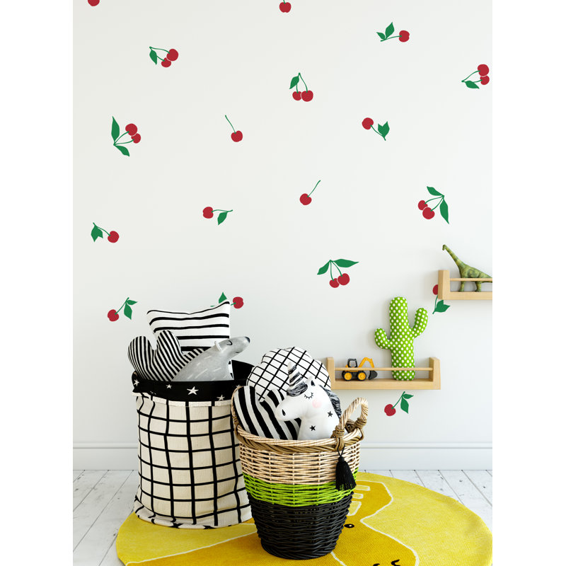 Adhésif décoratif fruit Cherry, Rouge