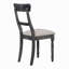 Ensemble de 2 chaises d'appoint gris patiné