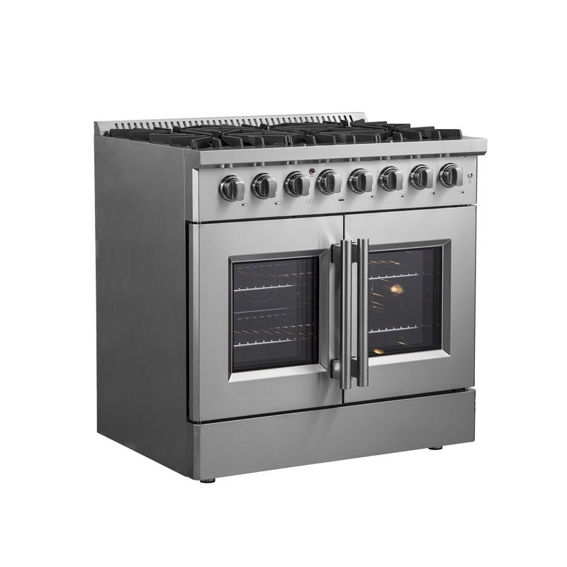Galiano 36-inch Stainless Steel Dual Fuel French Door Range