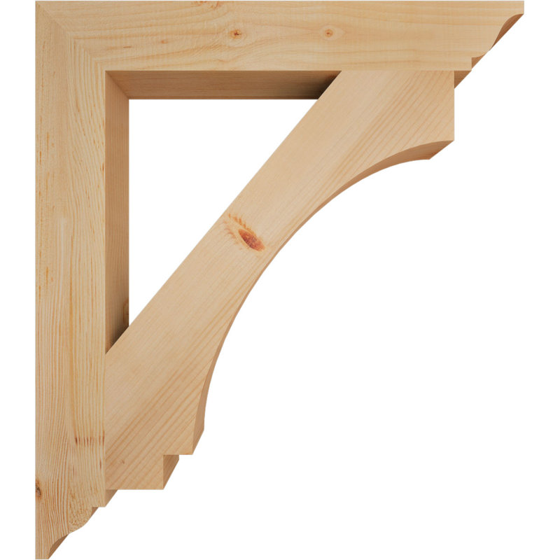 Support l 3 1/2 po x P 28 po x H 32 po Imperial, H 32 po x l 3,5 po x P 28 po, Douglas (lisse)