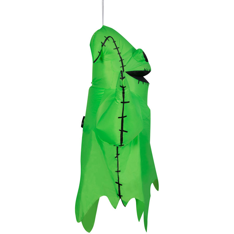 Green Inflatable Hanging Oogie Boogie Halloween Decor, 4 ft