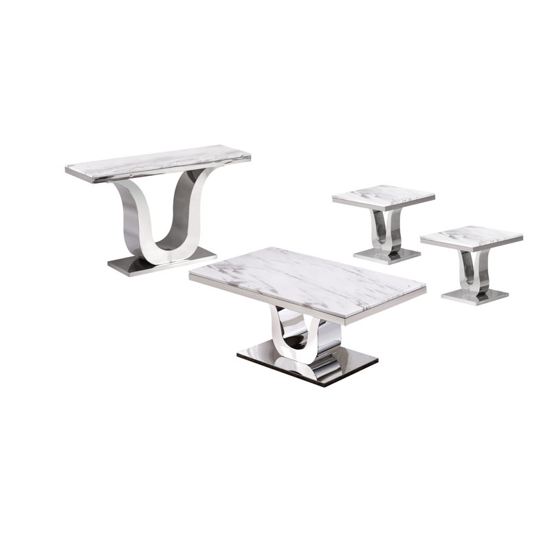 Ensemble de tables basses 4 pièces Tomlin