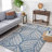 Chaithra Hand Tufted Wool Floral Rug-1423125701