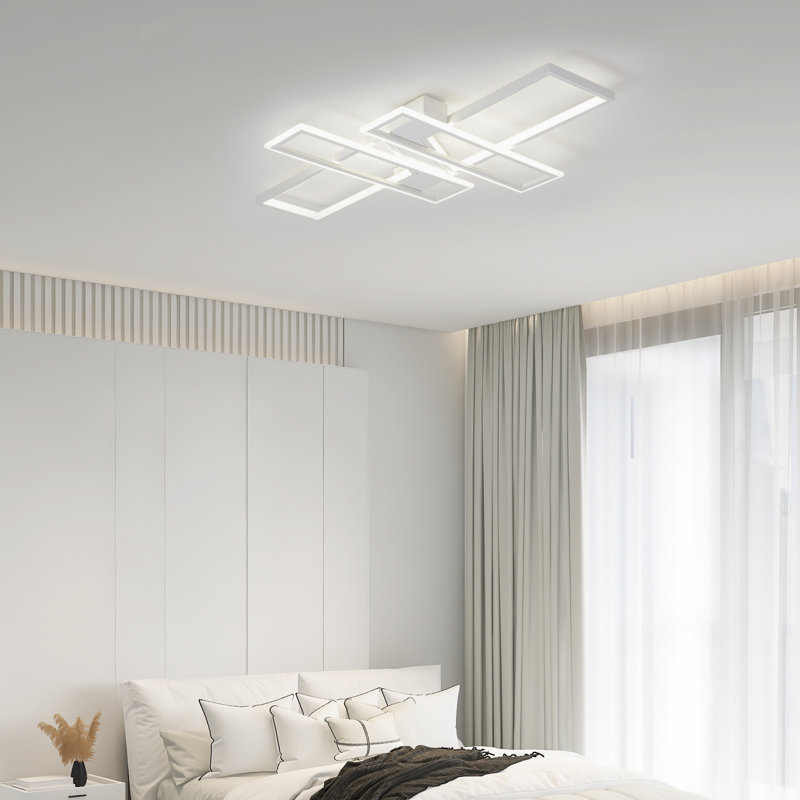 Plafonnier encastré moderne 23,6 * 35,4 po à DEL blanc