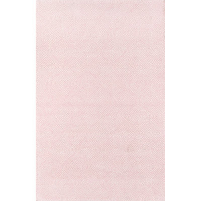 Kamayah Wool Area Rug in Pink