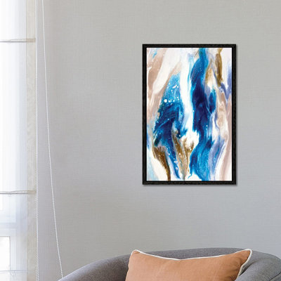 Sapphire Wave - Print on Canvas