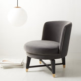Velvet Swivel Barrel Chair