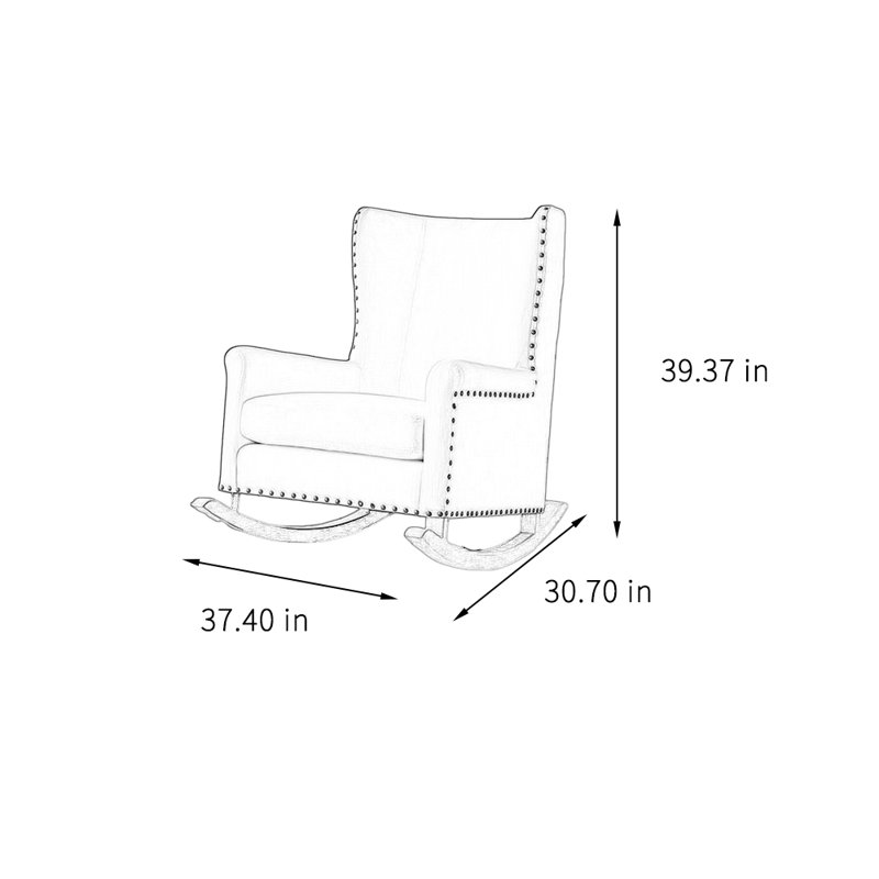 Chaise berçante simple, décontractée et confortable