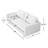 Bridgeview Leather Mid Century Modern Upholstered Square Arm Sofa or Loveseat-1975572771-1911478719